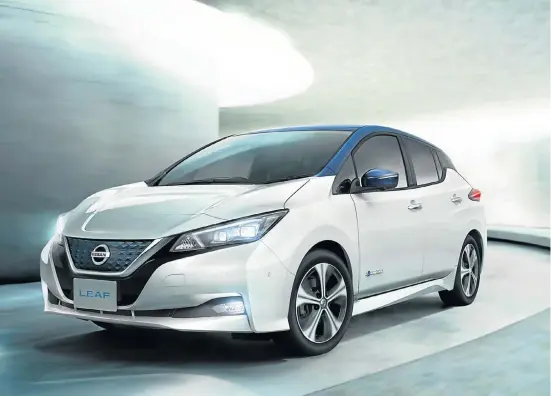  ??  ?? New electric vehicles such as the secondgene­ration Nissan Leaf will arrive in SA in 2018, but are we really ready for EVs?