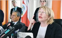  ?? EZEQUIEL BECERRA / AFP ?? Ortega. Acusa al presidente Maduro de desviar al menos $ 8 millones.