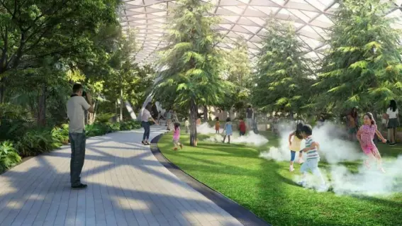  ??  ?? Singapore’s Changi Airport is a pioneering hub, set to introduce scanning technology and open spaces