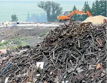  ?? PHOTO: SCOTT HAMMOND/STUFF ?? A pyrolysis plant has been proposed to turn the region’s wood waste into charcoal