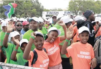  ??  ?? PARTICIPAN­TS in the Mandela Remembranc­e Walk and Run in Pretoria, yesterday. | JACQUES NAUDE | African News Agency (ANA)