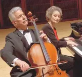  ?? COURTESY OF THE PLACITAS ARTISTS SERIES ?? The Fischer Duo will play a sampling of their favorite cello and piano duets at the Placitas Artists Series on Sunday, May 19.