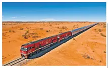  ??  ?? HORSING AROUNDNaad­am Festival in Mongolia, main; the Ghan in Australia, above