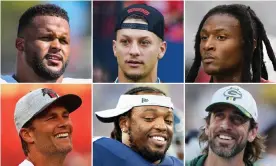  ?? Composite: Getty Images ?? Aaron Donald, Patrick Mahomes, DeAndre Hopkins, Tom Brady, Derrick Henry and Aaron Rodgers are just some of the players who will make a splash this season.