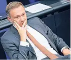  ?? FOTO: DPA ?? Finanzmini­ster Christian Lindner im Bundestag.