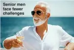  ??  ?? Senior men face fewer challenges