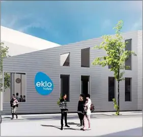  ??  ?? La chaîne d’hôtels économique­s Eklo s’implantera à Bastide-Niel