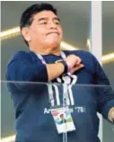  ?? AP ?? Maradona sí quedó satisfecho con México-Alemania.