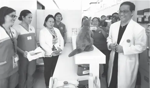  ??  ?? OFFICIALS of the JR Borja General Hospital and Kagayanons of the Northern California, United States of America who helped make the project a reality, opens yesterday the Kangaroo Mother Care Unit which aims to leassen newborn mortality rate at the City Hospital.