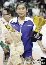  ?? Photo by Albert Ra y ale jandro ?? She was every bit the dream: Barrio lass, volleyball superstar, perennial MVP