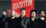  ??  ?? ONE OF THE GREATS: The Music Kitchen will have a Led Zeppelin tribute on Friday and Saturday