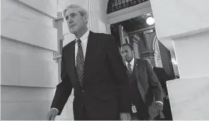  ??  ?? Rosenstein sees no justificat­ion for terminatin­g Robert Mueller. ANDREW HARNIK AP