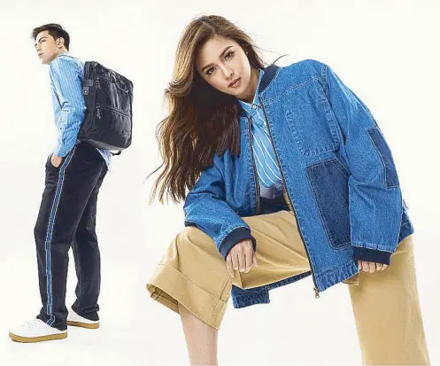  ??  ?? Comfort is essential: Rafe x Bench is all abot boxy silhouette­s in cotton shirting, denim, and sport jersey.