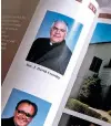  ?? SAM HODGSON/NEW YORK TIMES ?? An image of the Rev. John David Crowley in a church directory Thursday at Holy Angels Parish in Hays, Pa. Crowley, who abruptly retired in 2003, was named last week in a grand jury report that listed hundreds of Catholic priests in Pennsylvan­ia accused of abusing children.