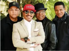  ?? CHRIS PIZZELLO/ THE ASSOCIATED PRESS ?? Nephew Taj Jackson, left, and brothers Marlon Jackson, Tito Jackson and Jackie Jackson say they weren’t surprised by a documentar­y resurrecti­ng allegation­s of Michael Jackson’s sexual abuse of children, and they’re prepared to defend him.