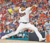  ?? JOHN MINCHILLO/ASSOCIATED PRESS ?? The Twins’ Jose Berrios throws during the third inning of the AllStar Game on Tuesday in Cleveland.