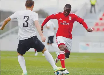  ??  ?? O avançado Romário Baldé, que está cedido ao Tondela, rumará ao Bonfim