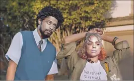  ?? Doug Emmett Sundance Institute ?? “S O R RY to Bother You” with Lakeith Stanfield, Tessa Thompson; by Boots Riley.