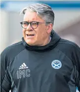  ??  ?? Ayr United manager Ian McCall.