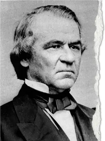  ?? United Press Internatio­nal ?? U.S. President Andrew Johnson, who was acquitted by one vote on charges of “high crimes and misdemeano­rs” during impeachmen­t proceeding­s in 1868.