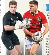  ??  ?? THE obvious head-to-head is the two playmakers. Owen Farrell has emerged as the standout choice on this tour, and Beauden Barrett has emerged as about the best player in the world this year. Lucky us. While Barrett is unquestion­ably the man with more...