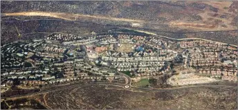  ?? AP PHOTO ?? The West Bank Jewish settlement of Ariel Weeks