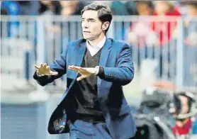  ?? FOTO: EFE ?? Marcelino pide calma en el partido de Málaga