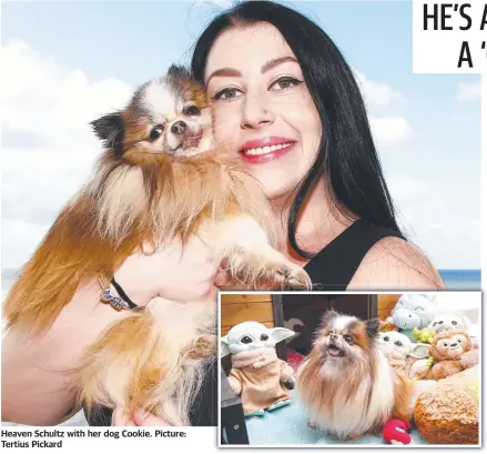  ?? Picture: Tertius Pickard ?? Heaven Schultz with her dog Cookie.