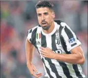  ?? AFP ?? Juventus' midfielder Sami Khedira during their 31 victory over Bolgna in a Serie A match on Saturday.