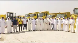  ?? MoI photo ?? The Municipali­ty officials pose for a picture with the newly acquired machines and equipment.