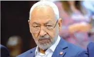  ??  ?? Rached Ghannouchi, président du mouvement Ennahdha