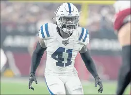  ?? DARRYL WEBB — THE ASSOCIATED PRESS ?? Indianapol­is Colts safety Jahleel Addae was placed on the COVID-19 list on Monday.