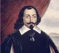  ?? NATIONAL ARCHIVES OF CANADA ?? French explorer Samuel de Champlain crossed the dangerous Atlantic Ocean 27 times during his life.