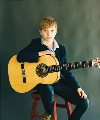  ??  ?? Harry Knight, 11, has spent more than half his life performing for appreciati­ve audiences.