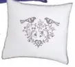  ??  ?? FOLK TALES Love Birds cushion cover, £15, Dunelm