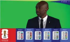  ?? CAPTURA ?? Paulo Wanchope estuvo en el sorteo de las eliminator­ias.