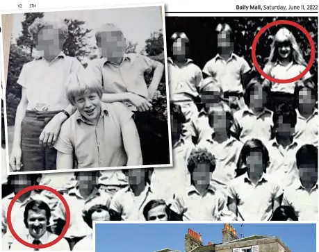  ?? ?? Class photo: Rachel and Price, circled. Top, the PM. There is no suggestion that either sibling was abused