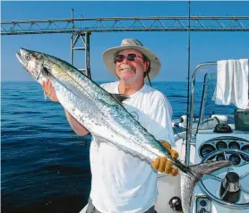  ?? Shannon Tompkins / Staff ?? King mackerel are almost as popular as red snapper with anglers heading into the Gulf as July heralds the start of the heart of the best of the offshore fishing season.