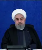  ?? AFP ?? Hasan Rohani presidió este sábado una reunión del gabinete en la capital, Teherán.