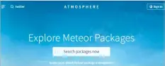  ??  ?? Figure 6: Exploring Atmosphere­JS for packages of Meteor
