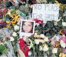  ?? JUSTIN IDE/REUTERS ?? Luto. Memorial lembra Heather Heyer, morta por extremista