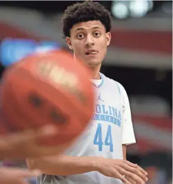  ?? ASSOCIATED PRESS ?? North Carolina has most of its key players back, including Justin Jackson. The Tar Heels lost the NCAA title game in heartbreak­ing fashion to Villanova last year.