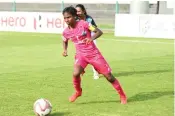  ?? ?? Sethu FC skipper R Sandhiya led from the front with one goal and two assists against Hans Women FC