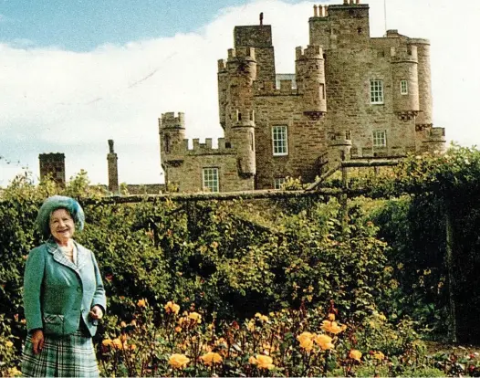  ??  ?? Highland home: The Queen Mother, pictured in 1986, adored spending time at the Castle of Mey, which she had restored