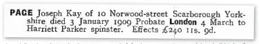  ??  ?? Joseph Page’s probate calendar entry was a vital clue in our expert’s research into Judith’s family