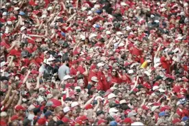  ?? AP file photo ?? Nebraska fans are shown during a football game against Colorado in Boulder, Colo., on Sept. 7.