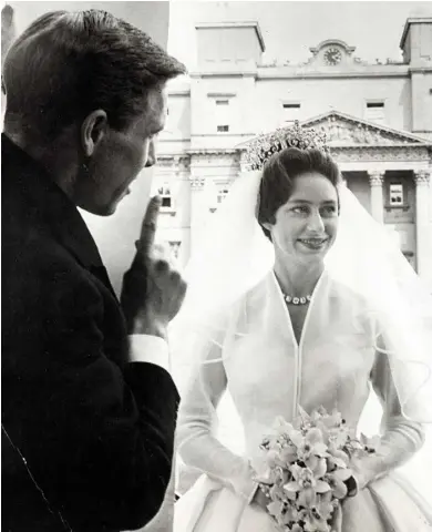  ??  ?? Craig Brown’s biography of Princess Margaret, pictured at her wedding to Antony ArmstrongJ­ones, is an insightful portrait of the controvers­ial royal