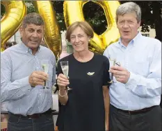  ??  ?? Minister Andrew Doyle with Joan and Richard Gelletlie.