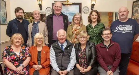  ?? PHOTOS: MICHAEL KELLY ?? The South Wicklow Drama Festival Committee at the launch of the South Wicklow Drama Festival in Carnew.