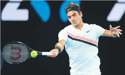  ?? Picture: Getty Images ?? MARCHING ON. Roger Federer reached the Australian Open final by default yesterday after semifinal opponent Chung Hyeon quit during their semifinal meeting in Melbourne.